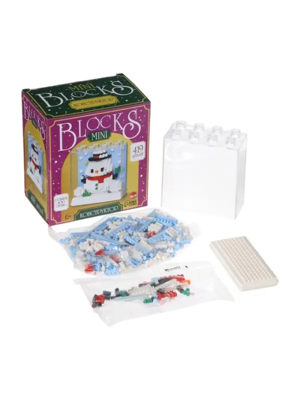 UNICON Конструктор UNICON Конструктор "Mini Blocks", 419 деталей, снеговичек
