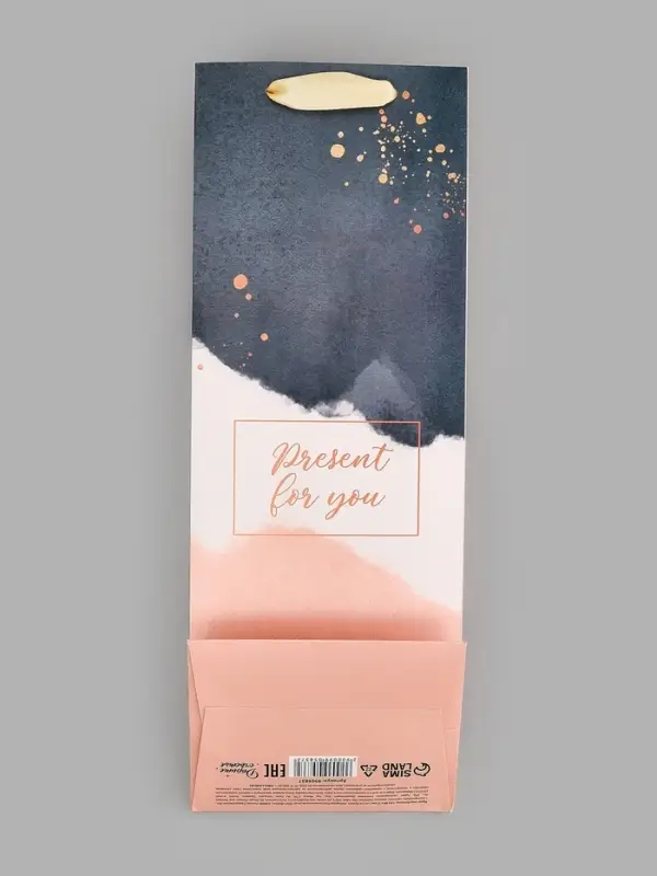 Пакет ламинированный под бутылку Present, 13&times;36&times;10 см