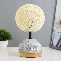 Лампа настольная RISALUX &laquo;Неонила&raquo;, Е14, 40 Вт, чёрная, 12&times;12&times;30 см