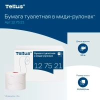 Бумага туалетная Торк/Tellus Премиум T6 2сл бел 90м 27рул/уп_127521/127520