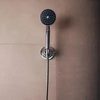 Лейка для душа ZEIN Z0114, пластик, цилиндрической формы, 1 режим, хром