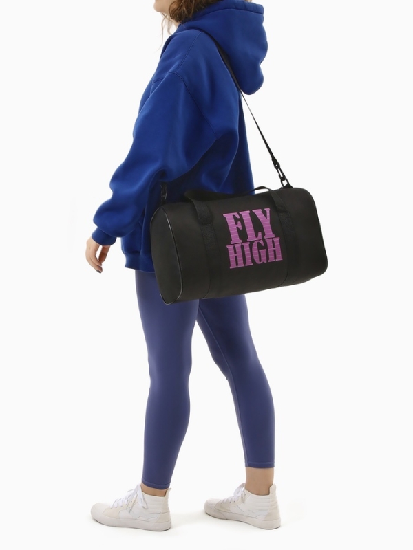 Сумка спортивная женская, TEXTURA, маленький размер, цвет чёрный Сумка спортивная женская, TEXTURA, маленький размер, цвет чёрный