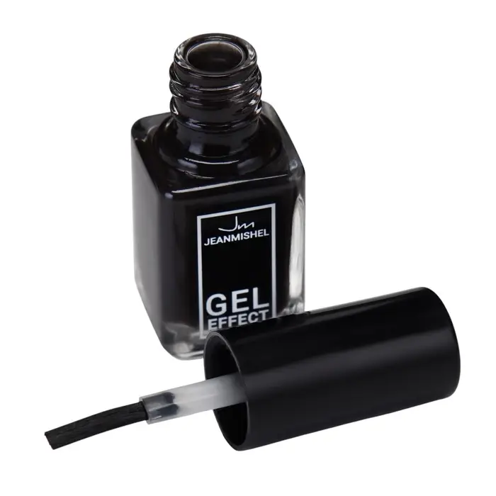 Лак для ногтей с эффектом геля, Jeanmishel, тон 199, чёрный матовый, 6 мл Лак для ногтей с эффектом геля, Jeanmishel, тон 199, чёрный матовый, 6 мл