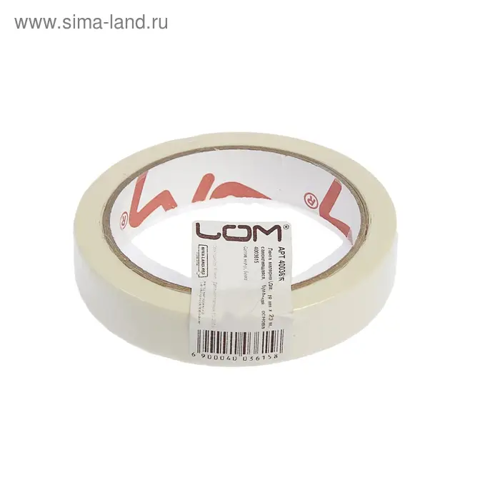 Лента малярная ЛОМ, самоклеящаяся, бумажная основа, 120 мкм, 19 мм × 23 м