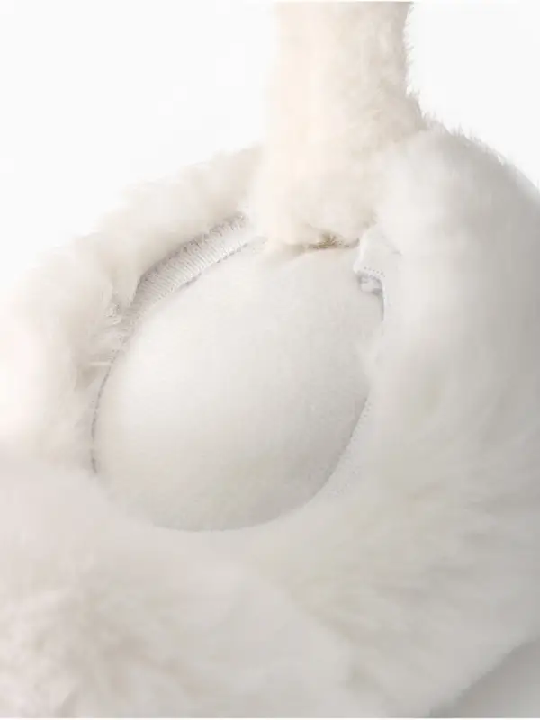 Меховые наушники MINAKU складные, цв.белый р-р 54-58 Меховые наушники MINAKU складные, цв.белый р-р 54-58