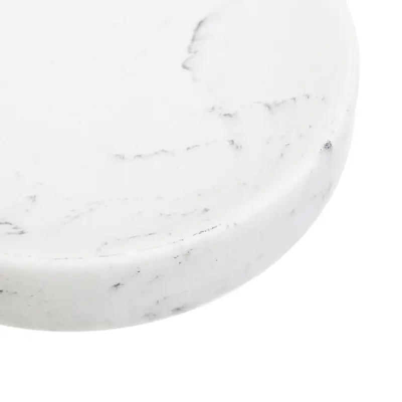 Мыльница тм VETTA Мрамор, смола (полирезин), бело-серый, 11x11x2,1см