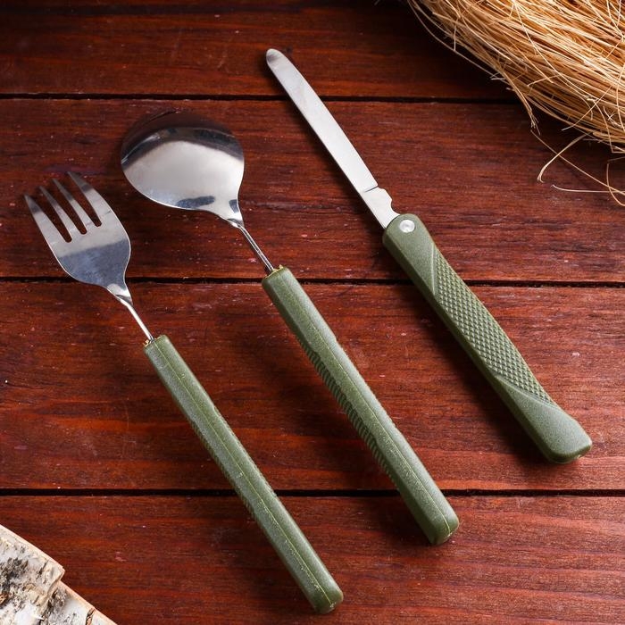 Набор туриста в чехле 3в1 Мастер К, зеленый Набор туриста в чехле 3в1 Мастер К, зеленый