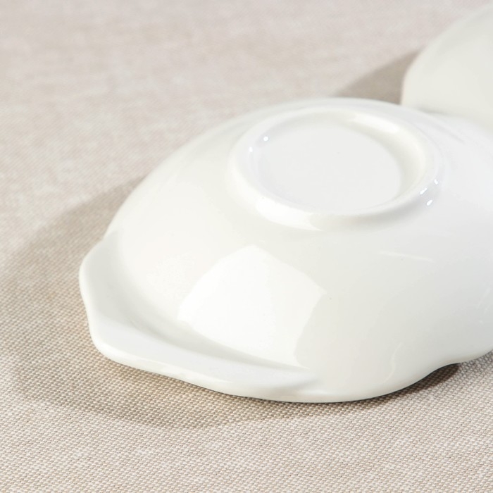 Менажница керамическая 3 ячейки «Лист», 40×12×4 см, цвет белый Менажница керамическая 3 ячейки «Лист», 40×12×4 см, цвет белый