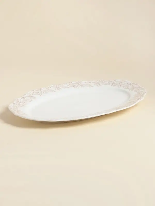 Блюдо SL Home &laquo;Аманде&raquo;, 34.5&times;23&times;2.5 см, овальное, фарфор, белое