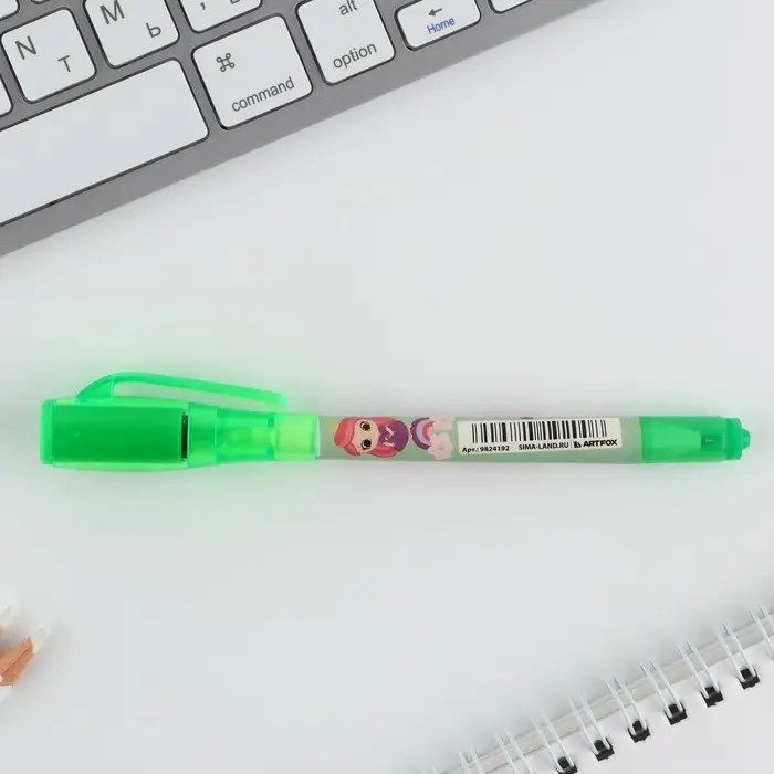 Ручка прикол шариковая 2 в 1 «Милые зверята»