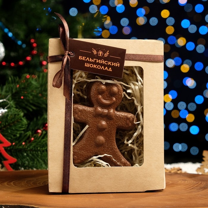 Шоколадная фигурка Пряничный мальчик, 80 г Шоколадная фигурка Пряничный мальчик, 80 г