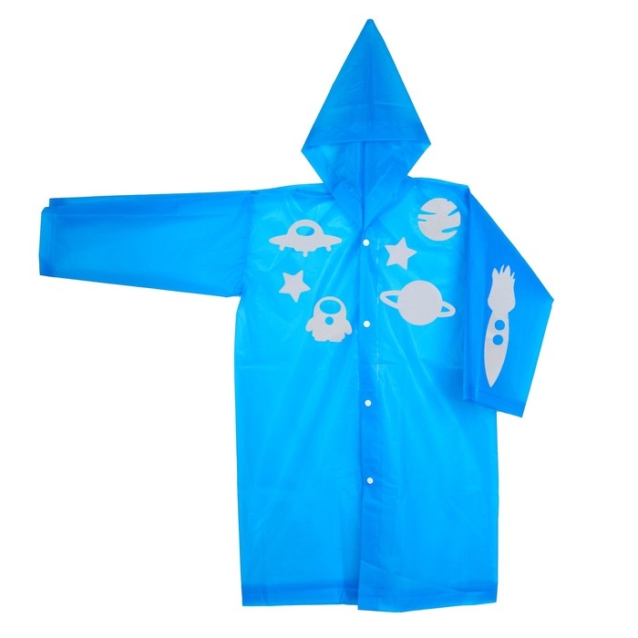 Дождевик «Космос» со светоотражающими наклейками, рост 120-160 см Дождевик «Космос» со светоотражающими наклейками, рост 120-160 см