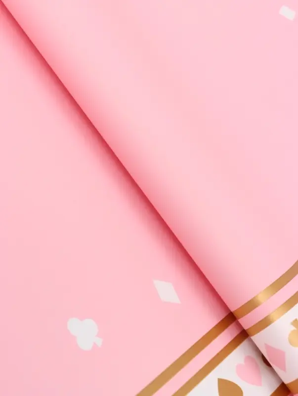 Пленка флористическая для цветов и букетов &laquo;Удача&raquo;, розовая, 57&times;57 см