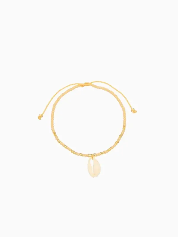 Браслет Браслет "Виколия" длина 16 см, цв. бежевый, золотистый