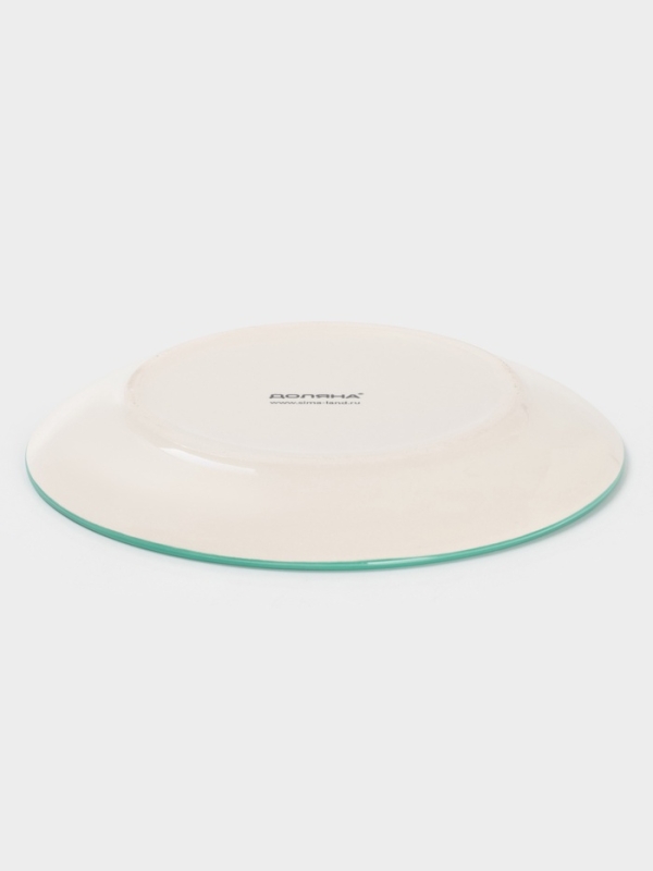 Тарелка Доляна "Райе" 19см, 19,5х2, цвет зеленый