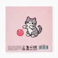 Блокнот 10&times;10, 16 листов в клетку &laquo;Котики&raquo;