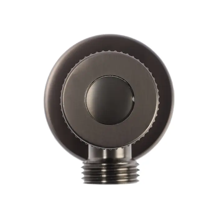 Кран угловой ZEIN engr, 1/2" &times; 1/2", кран-букса латунь/керамика, нерж. сталь, графит