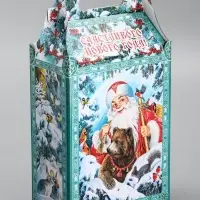 Подарочная новогодняя коробка «Зимняя сказка», для сладких подарков, 17.8×10×32.5 см