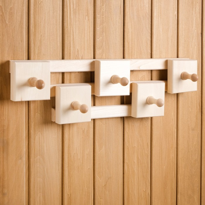 Вешалка Вешалка "Гармония", 5 крючков, липа "Добропаровъ"