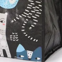 Сумка хоз Котики, 45*20*37, отдел без молнии, черный