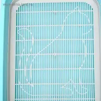 Туалет для кошек &laquo;Мур-мяу&raquo;, 33&times;25&times;7 с. с сеткой, пластик, голубой