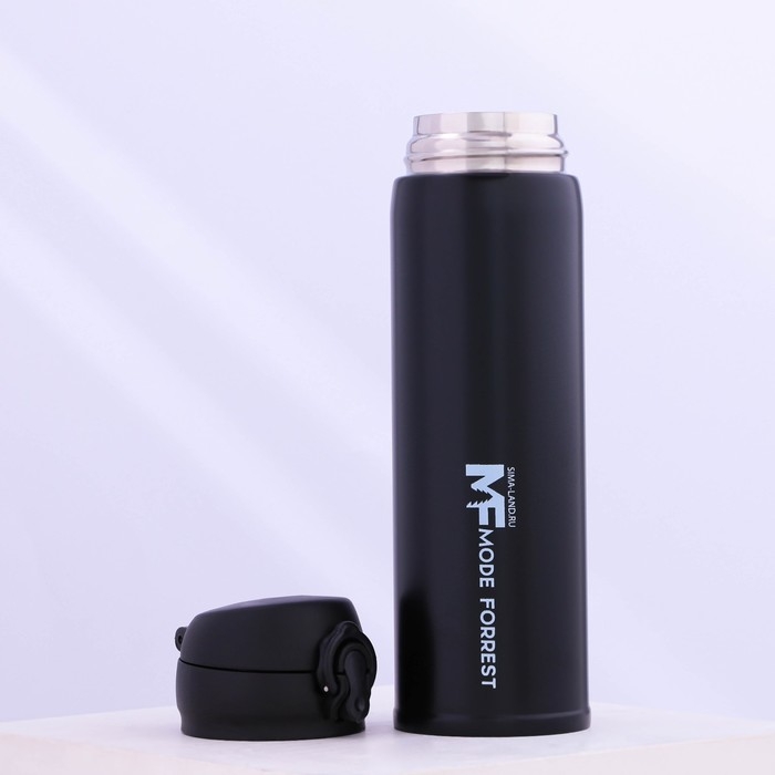 Термос с кнопкой Mode Forrest, 450 мл, черный, время сохранения тепла 10-12 ч Термос с кнопкой Mode Forrest, 450 мл, черный, время сохранения тепла 10-12 ч