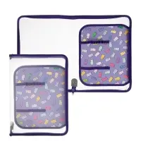 Папка для труда А4 Gummy, молния вокруг/откидная планка