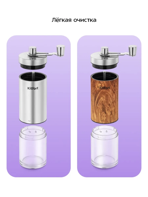 Набор ручных кофемолок жерновые для кофе КТ-7532 Набор ручных кофемолок жерновые для кофе КТ-7532