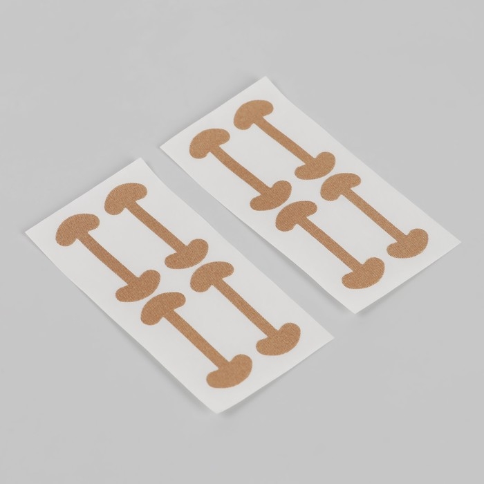 Набор наклеек для коррекции вросших ногтей, 8 шт, 5,2 × 2 см, цвет бежевый