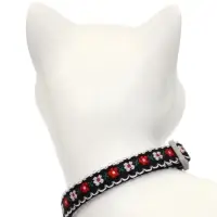 Набор ошейников для кошек &laquo;По-полюшку&raquo;, 30&times;1 см, оранжевый, чёрный