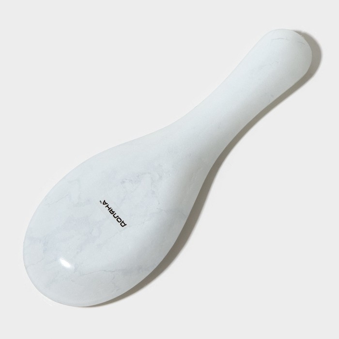 Подставка стеклянная под ложку Доляна «Марбл белый», 23,5×8,3×1,5 см Подставка стеклянная под ложку Доляна «Марбл белый», 23,5×8,3×1,5 см