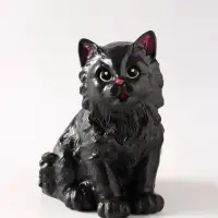 Копилка для денег &laquo;Котенок большой&raquo; 20 см, чёрная