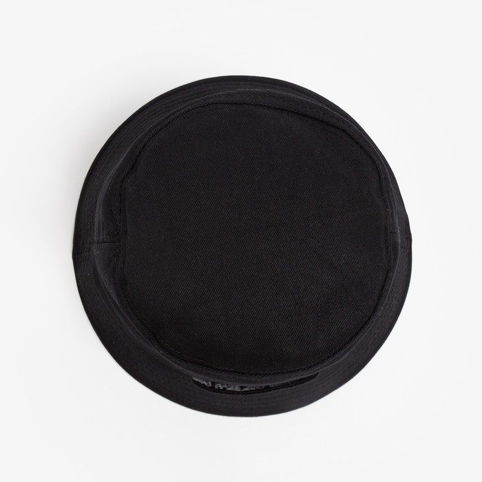 Панама MINAKU с надписью, цвет чёрный, размер 56-58