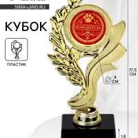 Кубок &laquo;Победитель&raquo;, наградная фигура, пластик, золото, 17.5 см