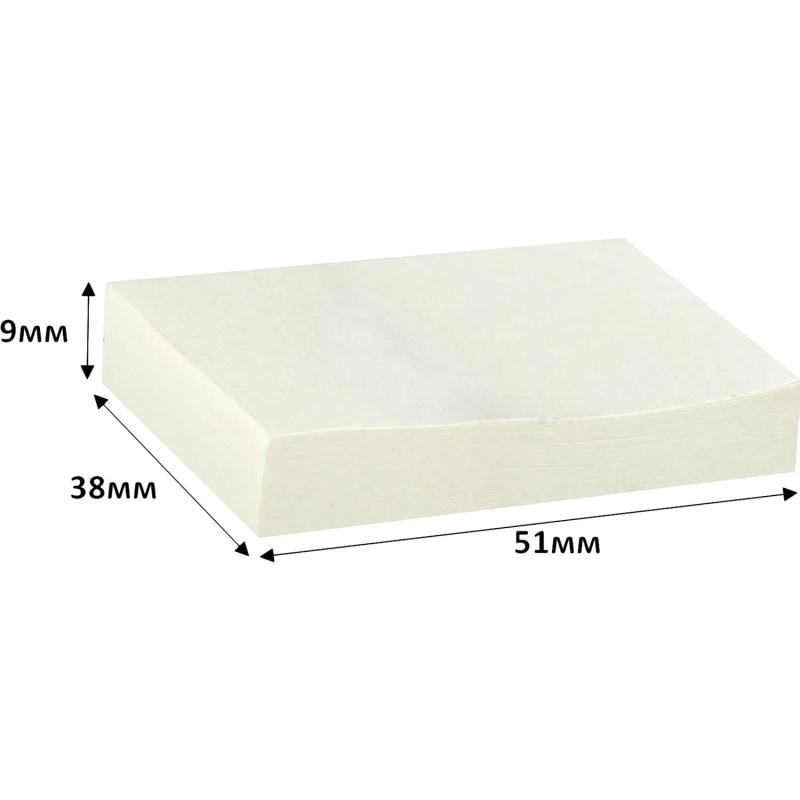 Стикеры ATTACHE Bright colours с клеев.краем 38х51 желтый 100л. 3 шт/наб