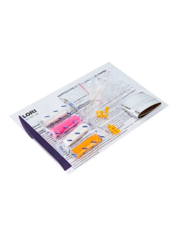 Набор из полимерной глины "Серьги и браслет. Пончики" Пз/Пг-049