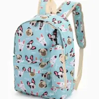 Рюкзак школьный &laquo;Собаки&raquo;, с пеналом, 29&times;12&times;41 см, голубой