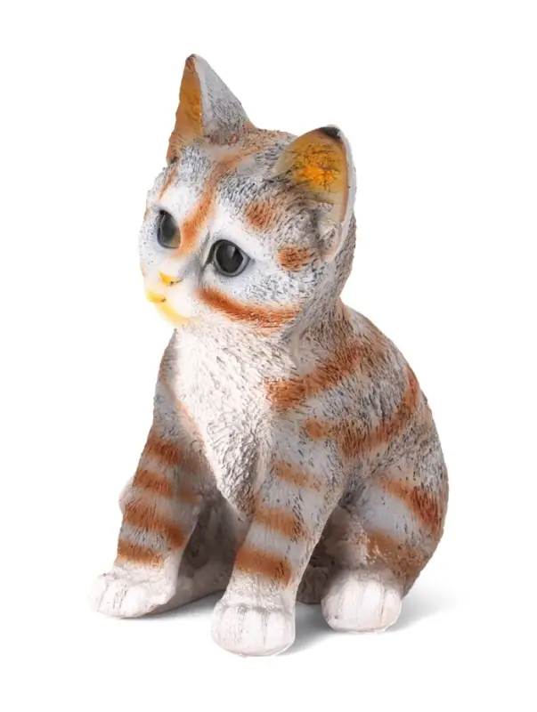 Садовая фигура из полистоуна &laquo;Полосатый Котёнок&raquo;, 20&times;14&times;12 см