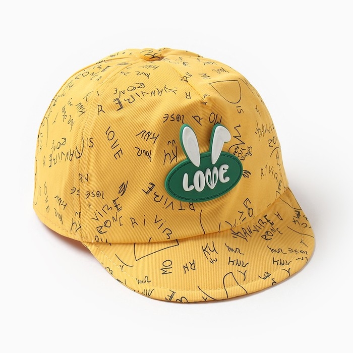 Кепка детская MINAKU Кепка детская MINAKU "Love" желтый, р-р 48