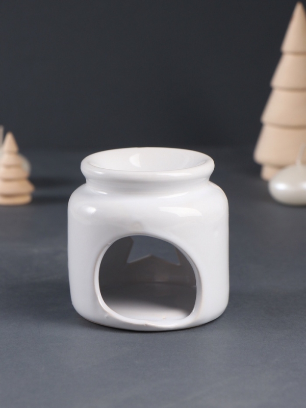 Набор: аромалампа для эфирных масел, мелтсы из воска ароматические «Звезда», белая, 7.5×7.5×8 см Набор: аромалампа для эфирных масел, мелтсы из воска ароматические «Звезда», белая, 7.5×7.5×8 см