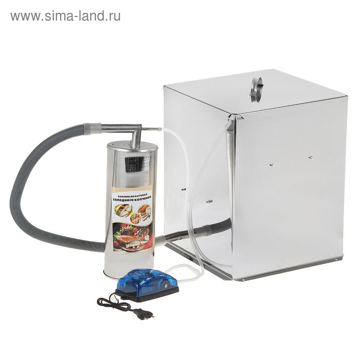 Коптильня холодного копчения Коптильня холодного копчения "Дым Дымыч" 02М, дымогенератор, 32 л, серебристая