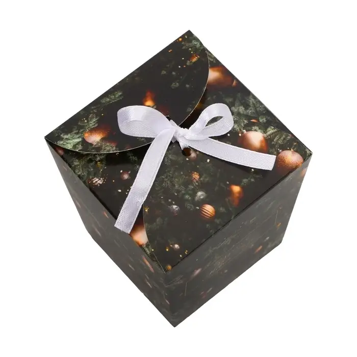 Бонбоньерка, новогодняя подарочная упаковка «Прекрасная Ель», 7.5×8×7.5 см Бонбоньерка, новогодняя подарочная упаковка «Прекрасная Ель», 7.5×8×7.5 см