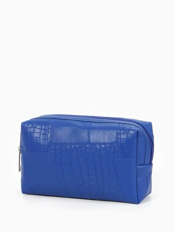 Косметичка дор Одноцвет, 16*5*10, отдел на молнии, синий