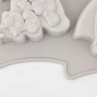 Форма для выпечки новогодняя Доляна &laquo;Ёлочки&raquo;, силикон, 22&times;20.6&times;2.5 см, 6 ячеек, серая