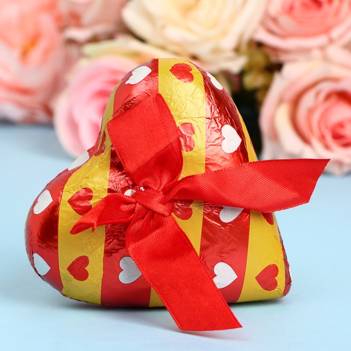 Кондитерское изделие Кондитерское изделие "Сердце" с бантиком, 60 г