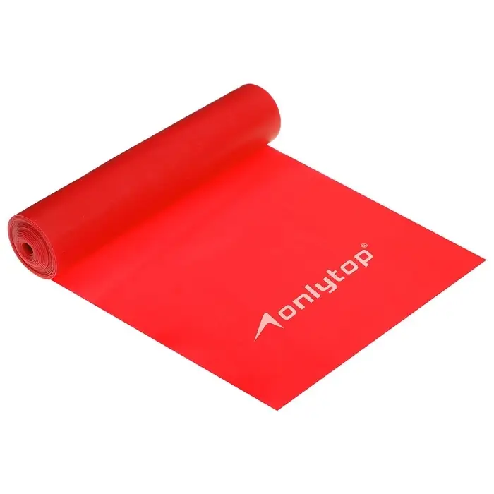 Эспандер ленточный для фитнеса ONLYTOP, 150&times;15&times;0.05 см, 20 кг, МИКС