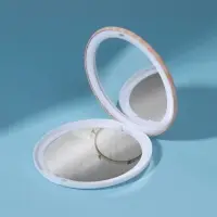 Зеркало складное «Flamingo Love», d = 7,5 см, рисунок МИКС