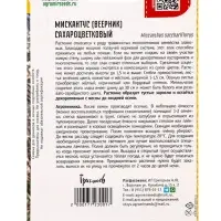 Семена цветов Мискантус Сахароцветковый  0,1г.  12.29 г.
