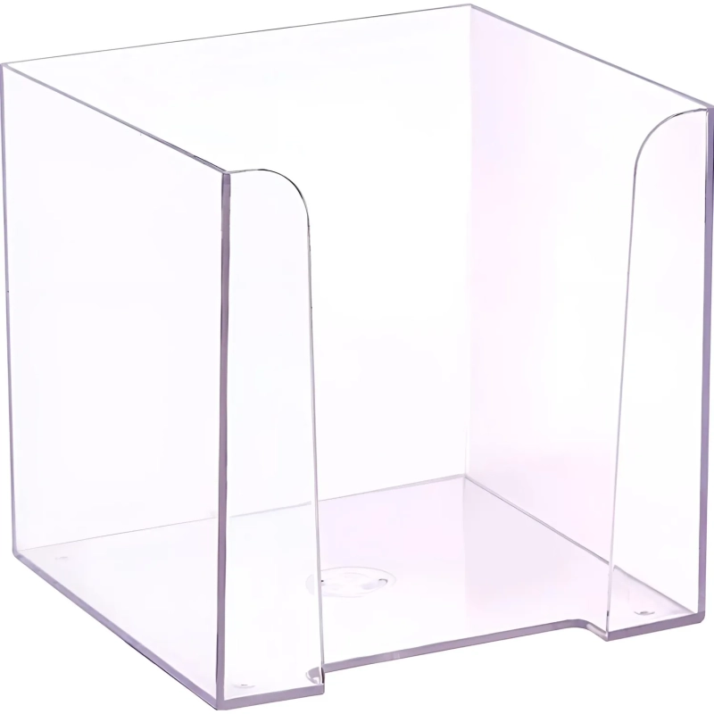 Бокс для бумаги 9х9х9 прозрачный ПЛ41