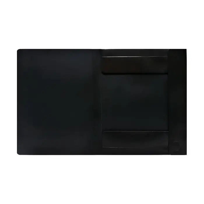 Папка-короб на резинке А4, 500 мкм, Calligrata, корешок 25 мм, до 230 листов, тиснение &laquo;песок&raquo;, черная